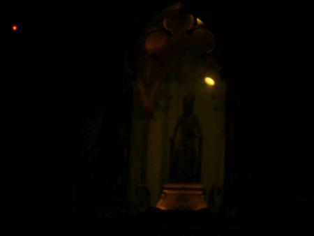 Notre Dame de Rocamadour, vierge noir dans photo... sombre!